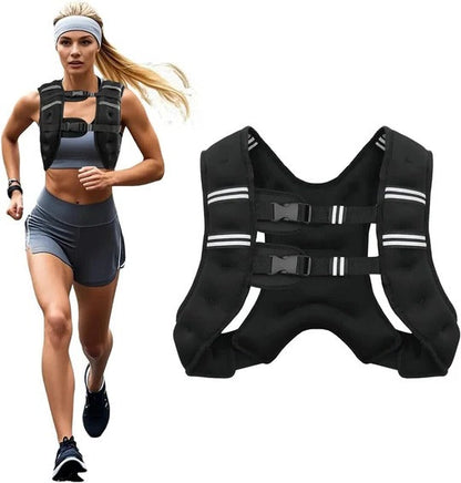 Versatile Weighted Training Vest with Enhanced Visibility