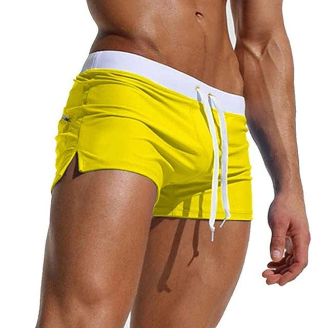 Men's Quick-Dry Swim Shorts with Adjustable Waistband