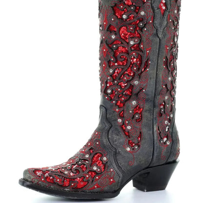 Chic Embellished Ankle Boots with Unique Detailing