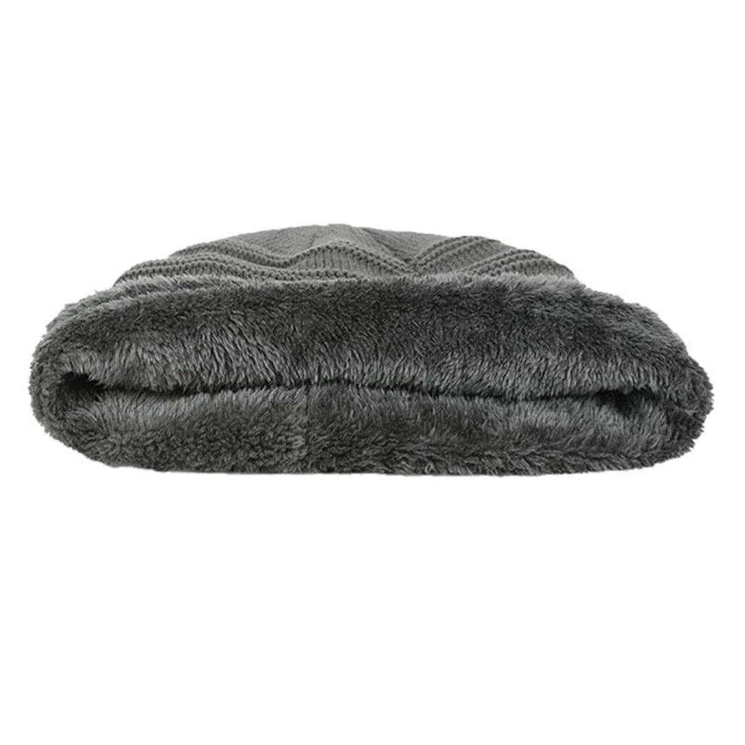 Thick Knit Beanie Hat for Men – Winter Insulated, Elastic Fit, Multiple Colors