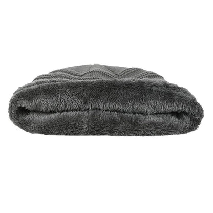 Thick Knit Beanie Hat for Men – Winter Insulated, Elastic Fit, Multiple Colors