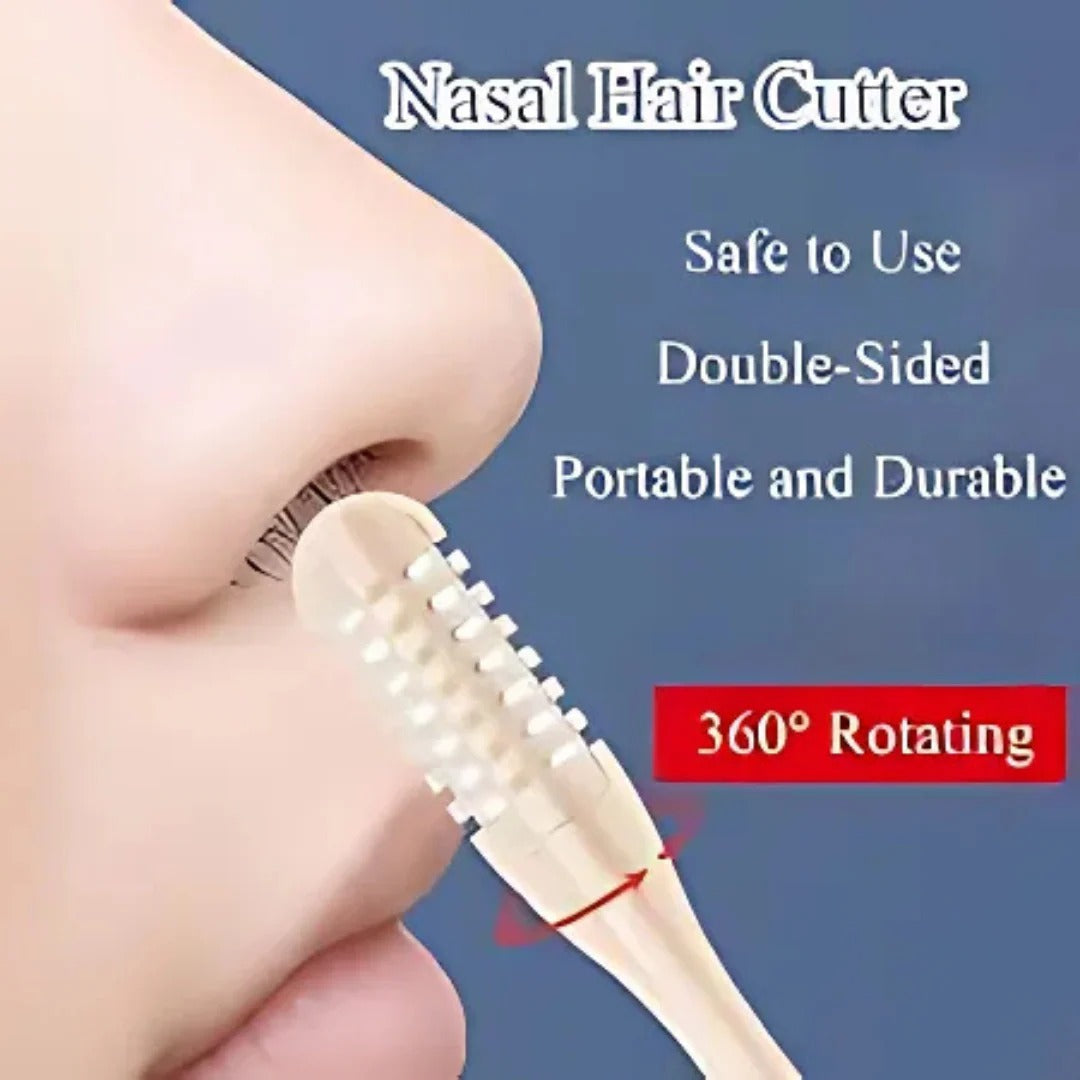 Precision Nose Hair Groomer with Full Rotation and Easy Grip