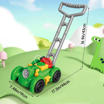 Bubbly Adventure Push Mower for Energetic Outdoor Play