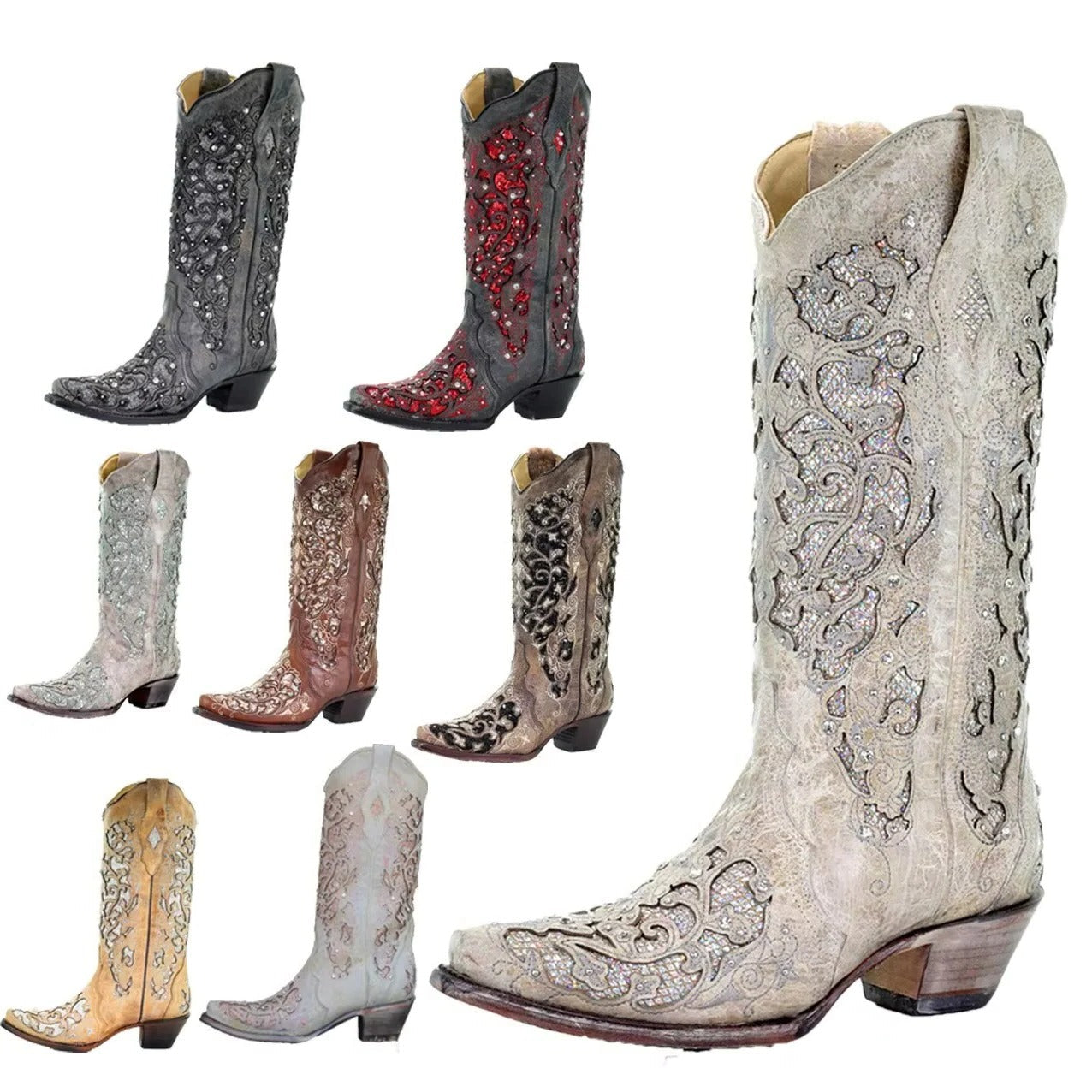 Chic Embellished Ankle Boots with Unique Detailing