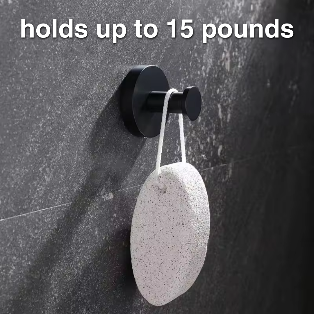 Easy-Install Suction Hooks with 15 lb Weight Capacity - 4-Pack