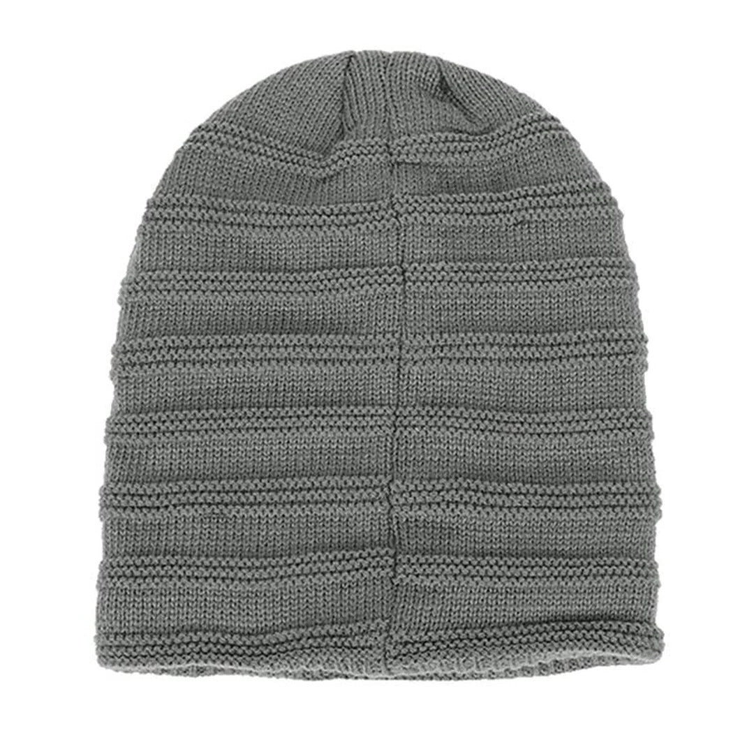 Thick Knit Beanie Hat for Men – Winter Insulated, Elastic Fit, Multiple Colors