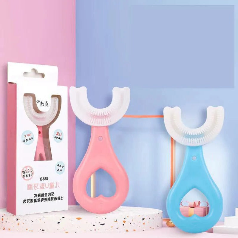 360-Degree Kids Toothbrush with Ergonomic Grip