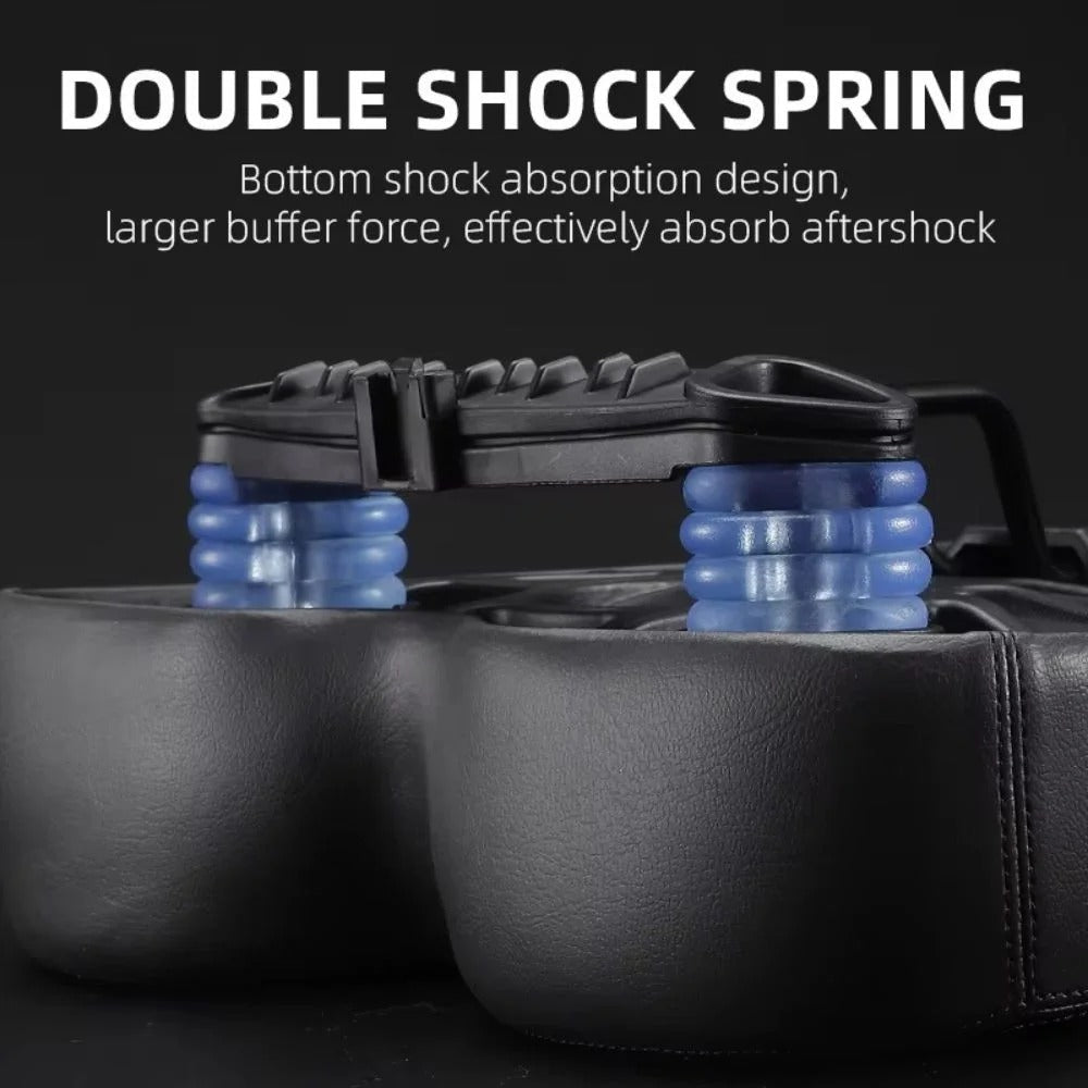 Extra Wide Padded Bicycle Seat with Shock Absorption for All Bikes