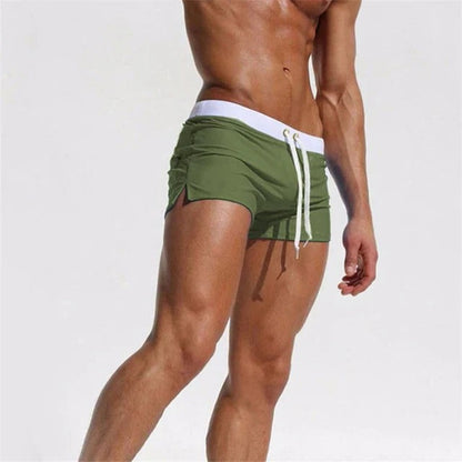 Men's Quick-Dry Swim Shorts with Adjustable Waistband