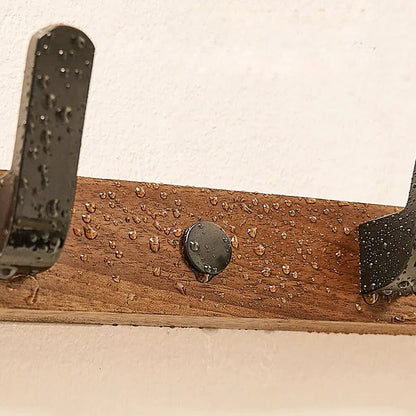 Space-Saving Wall-Mounted Coat Hook Rack for Organized Living
