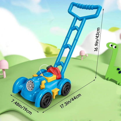 Bubbly Adventure Push Mower for Energetic Outdoor Play