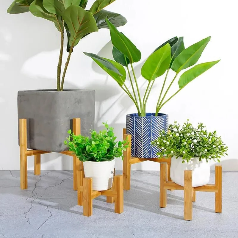 Sturdy Wooden Trays for Plant Pots – Indoor and Outdoor Display Stand