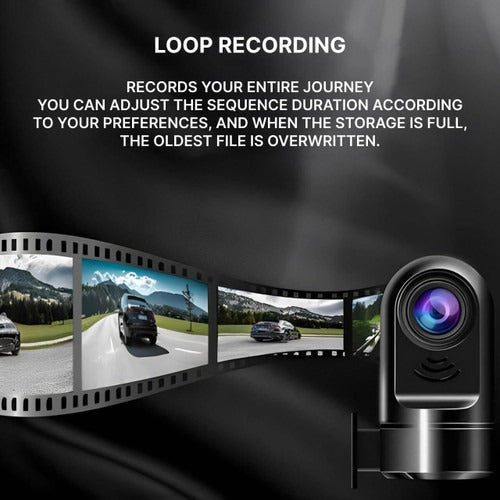 Smart Car Security Camera with Motion Alerts and Driver Support