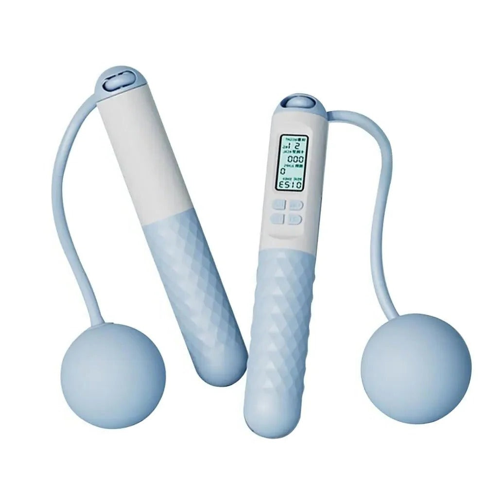 Digital Counter Cordless Weighted Jump Rope – Compact Indoor Skipping