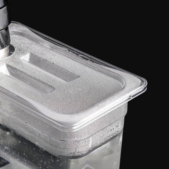 Precision Cooking Vessel with Secure Lid and Scale Indicators