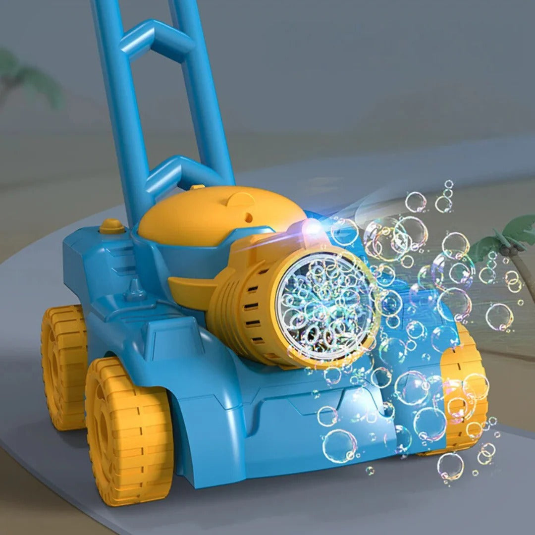 Bubbly Adventure Push Mower for Energetic Outdoor Play