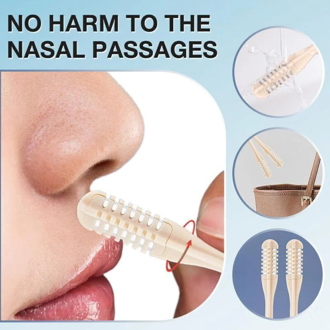 Precision Nose Hair Groomer with Full Rotation and Easy Grip