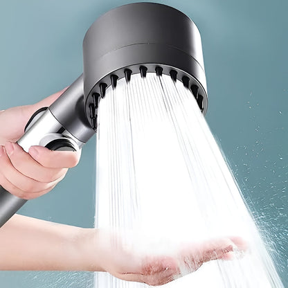 9-Stage Filtration Shower Head with Pressure Enhancement and Button Control