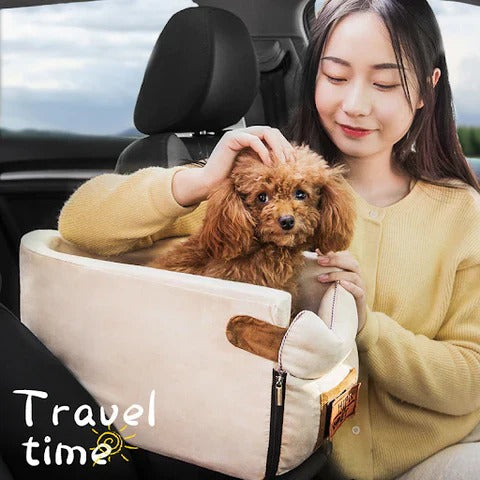 Compact Pet Travel Seat for Small Dogs and Cats