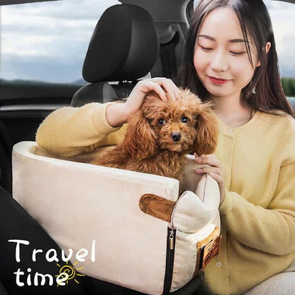 Compact Pet Travel Seat for Small Dogs and Cats