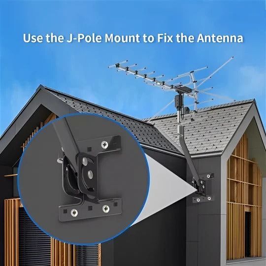 MaxReach Outdoor HD TV Antenna with 360° Motorized Adjustment