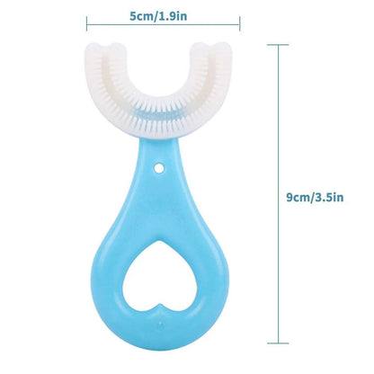 360-Degree Kids Toothbrush with Ergonomic Grip