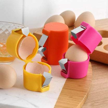 Effortless Egg Cracker for Precise Shell Removal