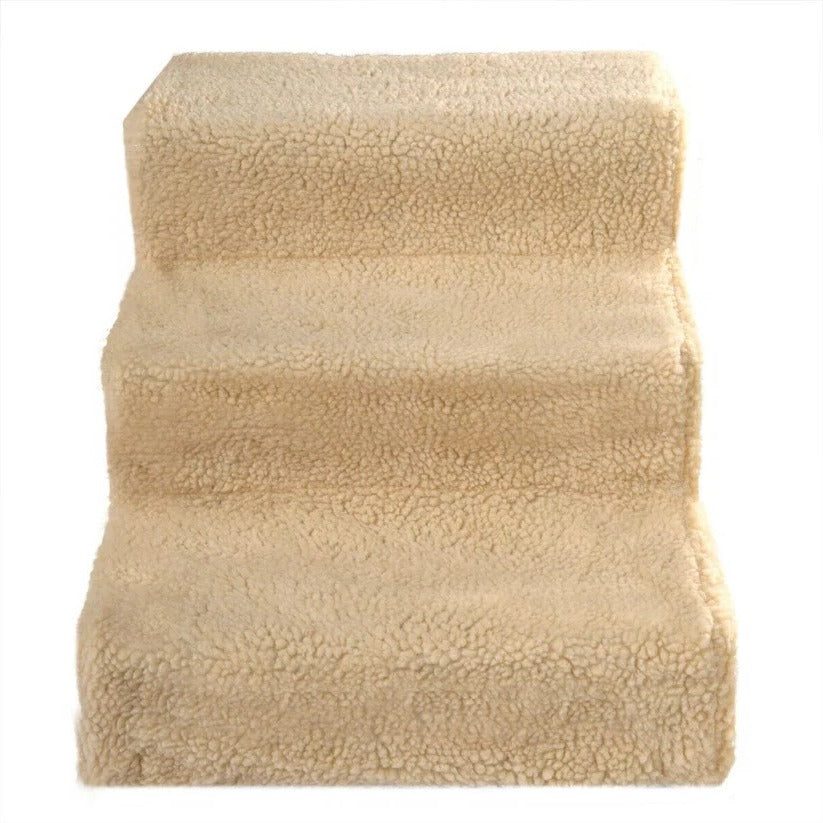 Elevated Pet Steps with Soft Washable Cover for Small Dogs
