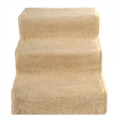 Elevated Pet Steps with Soft Washable Cover for Small Dogs