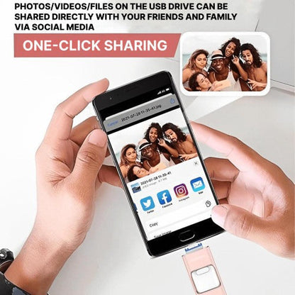 Versatile 32GB USB Drive with Four Connectors for Easy File Transfers