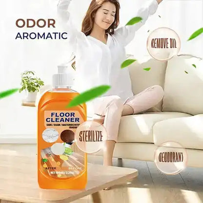 Eco-Friendly Floor Cleaner with Zesty Lemon Fragrance - 3.38 oz