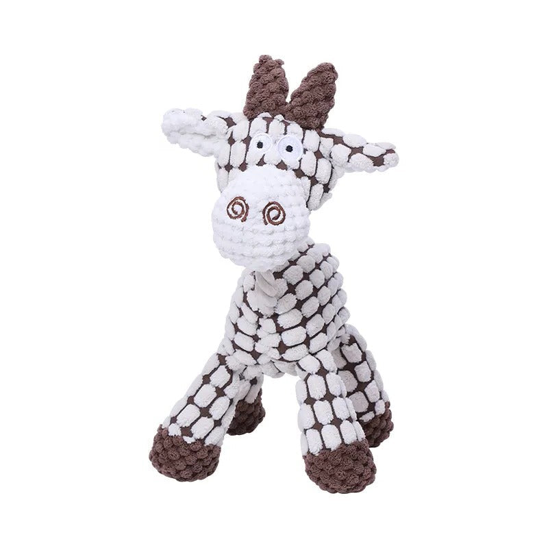 Long-Lasting Plush Canine Companion with Squeaker for Active Dogs