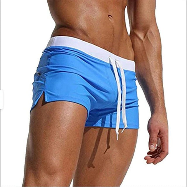 Men's Quick-Dry Swim Shorts with Adjustable Waistband