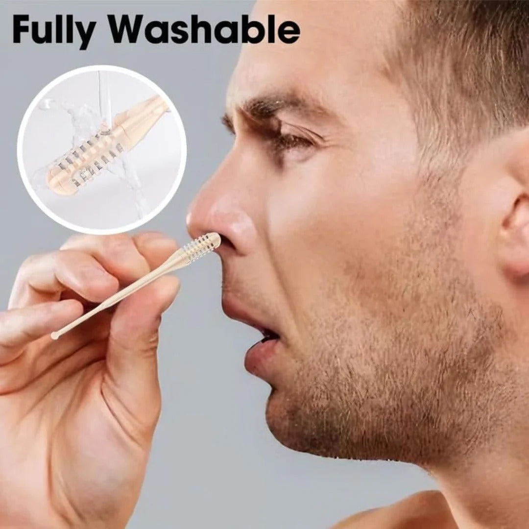 Precision Nose Hair Groomer with Full Rotation and Easy Grip