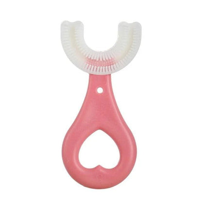 360-Degree Kids Toothbrush with Ergonomic Grip