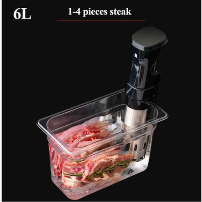 Precision Cooking Vessel with Secure Lid and Scale Indicators