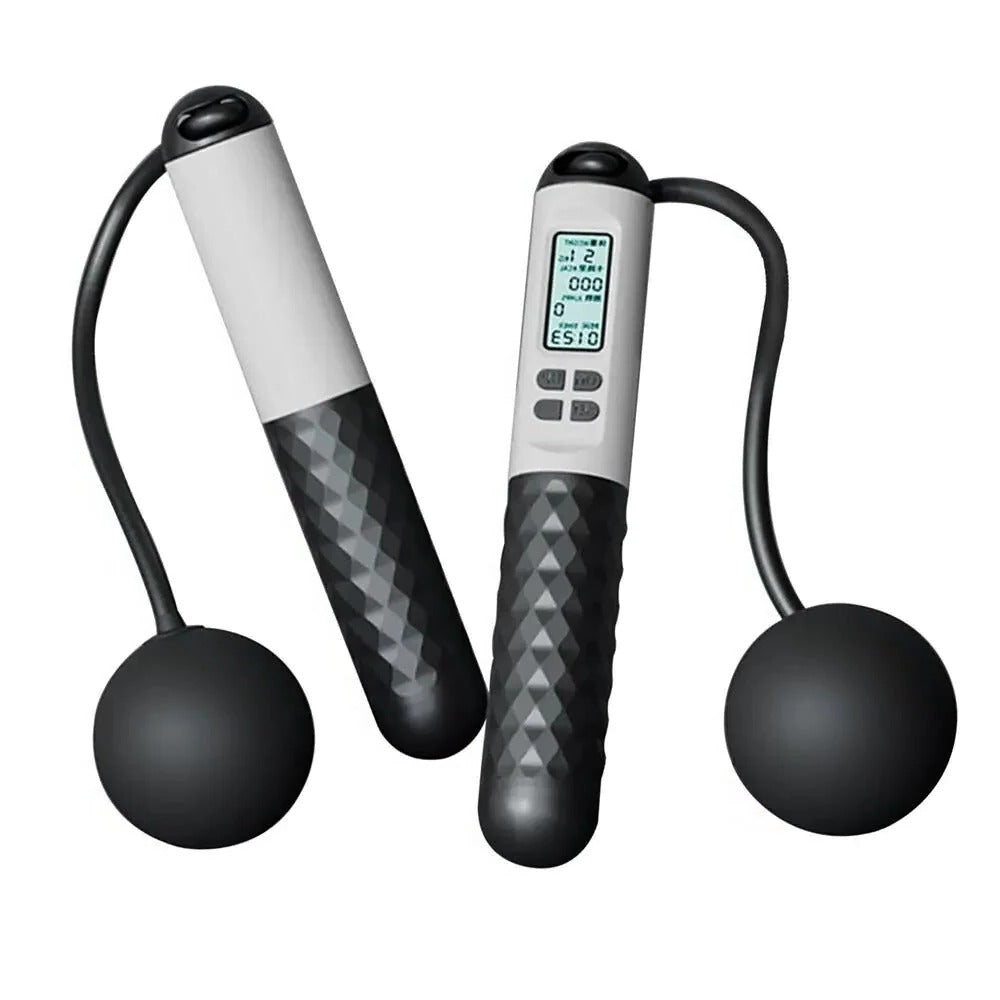 Wireless Jump Rope with Counter and Weighted Grips