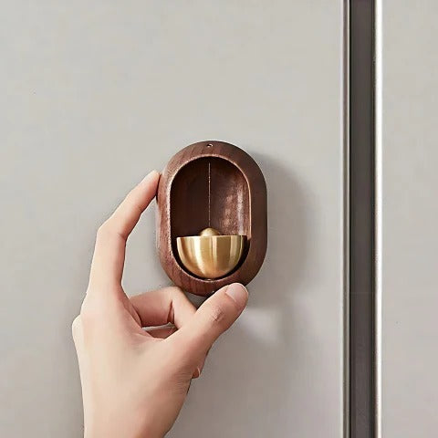 Elegant Door Alert Chime with Magnetic and Adhesive Mounting