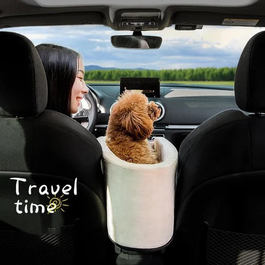 Compact Pet Travel Seat for Small Dogs and Cats