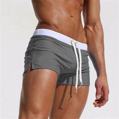 Men's Quick-Dry Swim Shorts with Adjustable Waistband