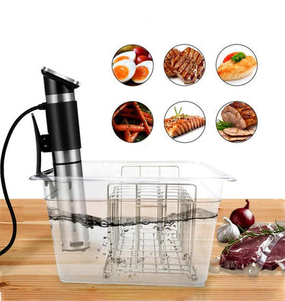Precision Cooking Vessel with Secure Lid and Scale Indicators