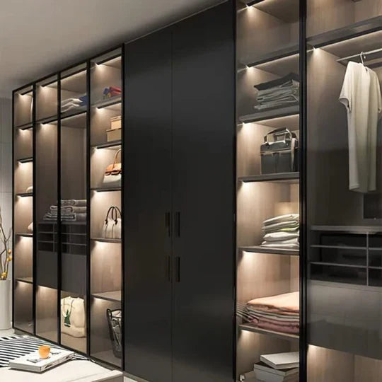 Compact 45-Degree LED Light Strips for Under-Cabinet Lighting
