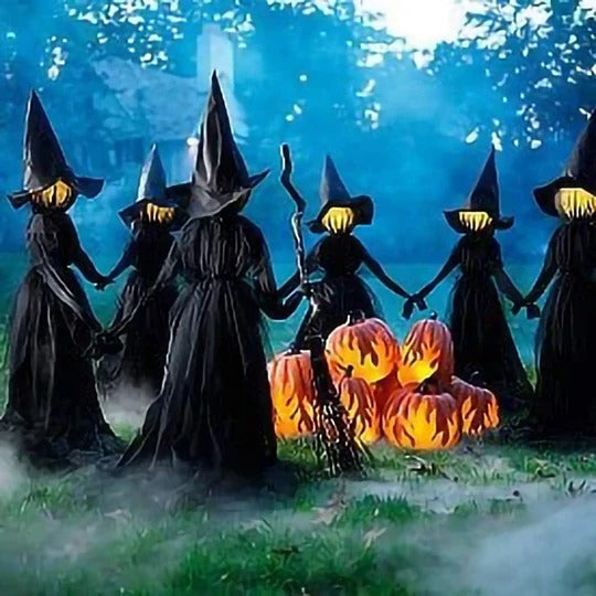 Enchanted Witchyard Stake with Lights for Spooky Decor
