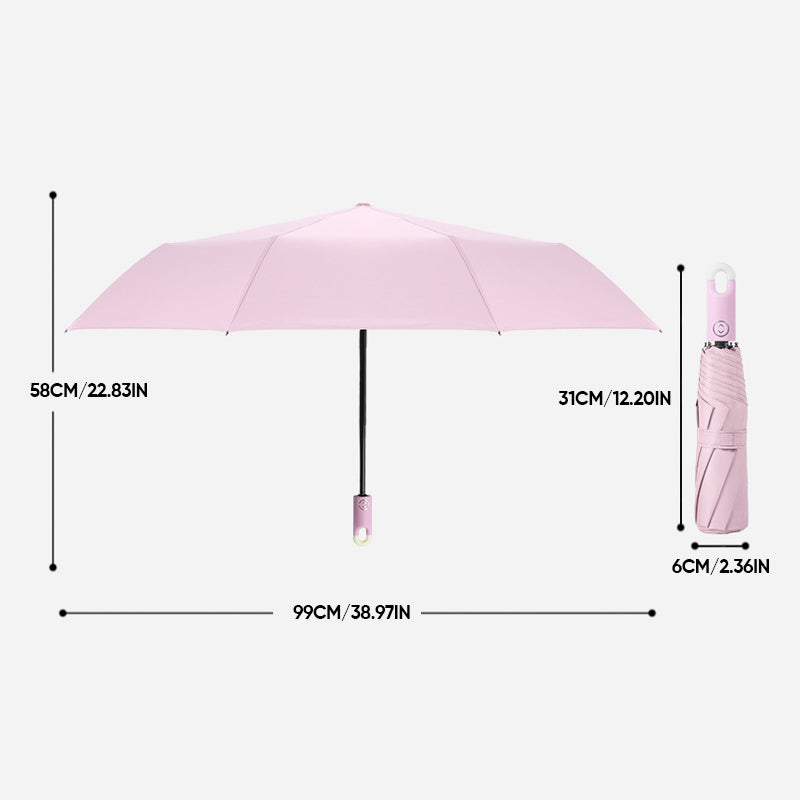Instant Open Umbrella with 360° Swivel Handle & Hook Storage