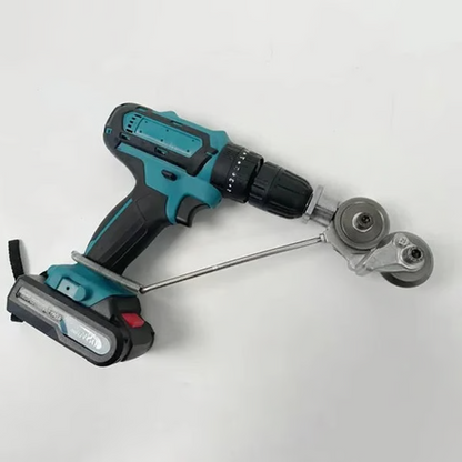 Versatile Drill Attachment for Effortless Metal Cutting