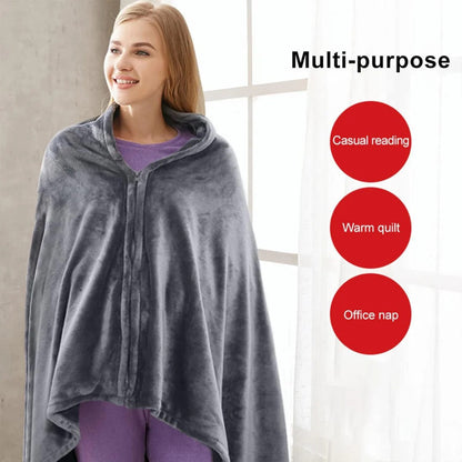 Quick Warmth Shawl with USB Power and Washable Cover