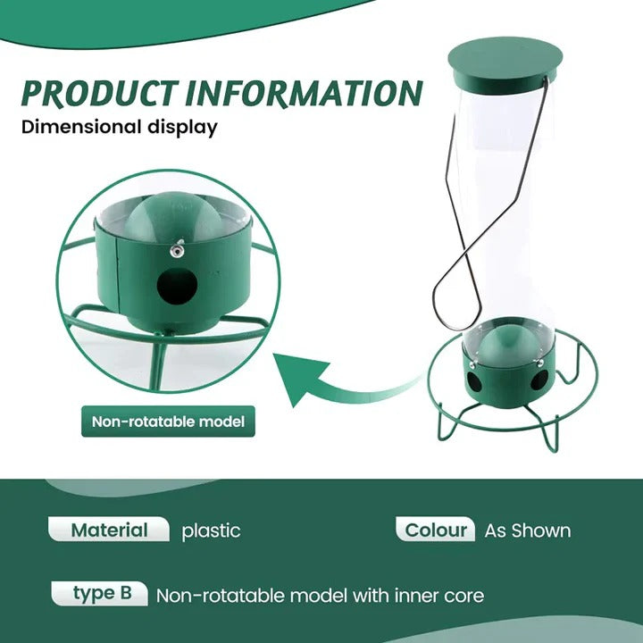Squirrel-Resistant Bird Feeder for Backyard Birds