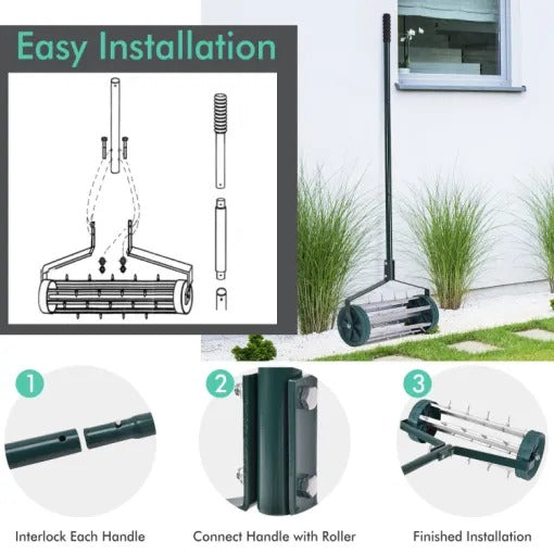 Durable Manual Lawn Aerator for Effective Yard Care