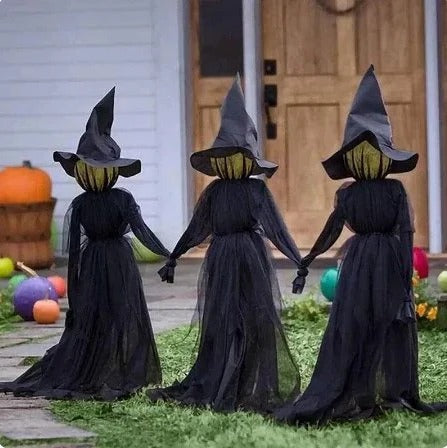 Enchanted Witchyard Stake with Lights for Spooky Decor