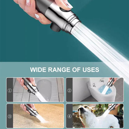9-Stage Filtration Shower Head with Pressure Enhancement and Button Control